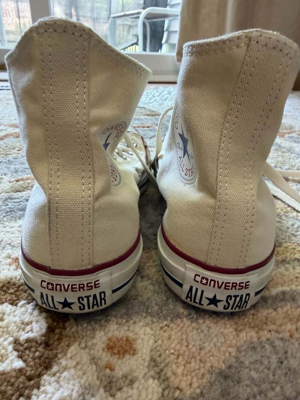 Converse Chuck Taylor All Star High Top Sneakers Off-White Unisex Size 4.5